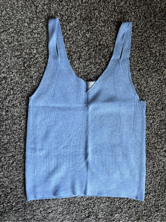 a new day Tops - A New Day Sweater Tank w/ Matching Cardigan - Light Blue
